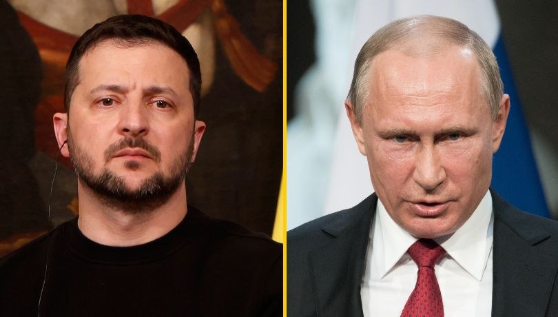 Wołodymyr Zełenski oskarżył Władimira Putina o sabotowanie procesu pokojowego /Shutterstock