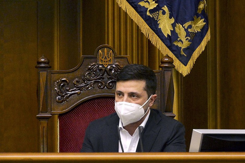 Wołodymyr Zełenski, prezydent Ukrainy /STR / POOL  /AFP