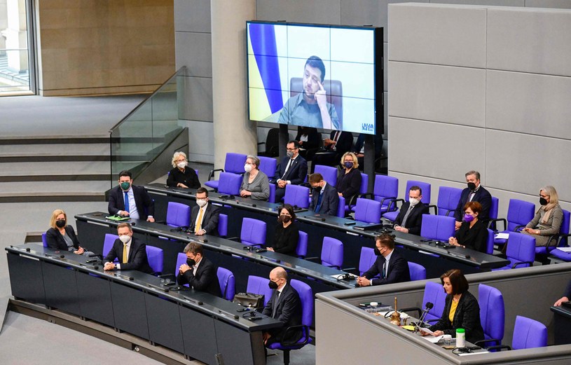 Wołodymyr Zełenski przemawiał m.in. przed Bundestagiem /AFP