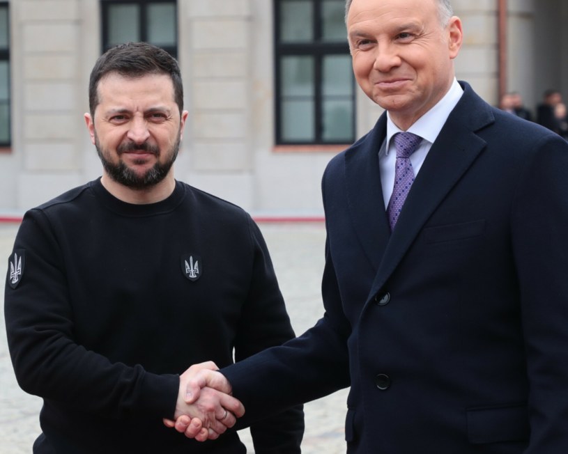 Wołodymyr Zełenski spotkał się z prezydentem Polski Andrzejem Dudą /Piotr Molecki /East News