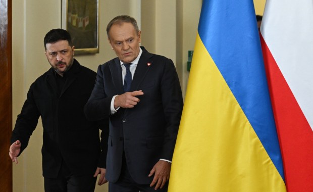 Wołodymyr Zełenski u Donalda Tuska. "Jesteś bohaterem"