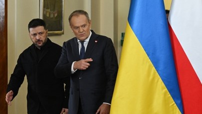 Wołodymyr Zełenski u Donalda Tuska. "Jesteś bohaterem"