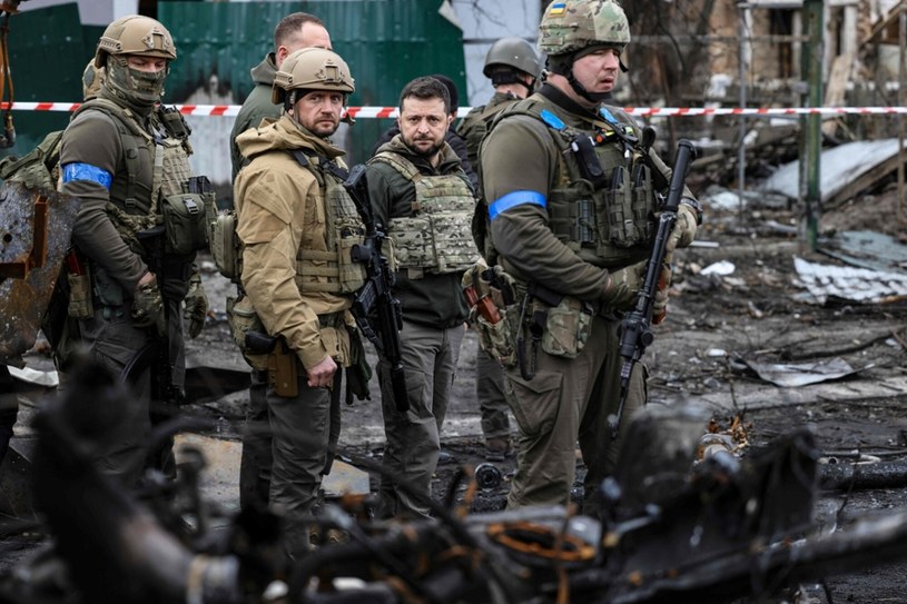 Wołodymyr Zełenski w Buczy /RONALDO SCHEMIDT / AFP /East News