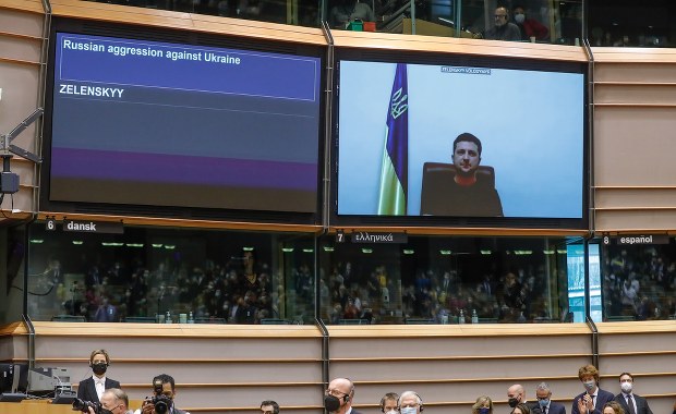 Wołodymyr Zełenski w PE: Chcemy, żeby nasze dzieci mogły żyć. To chyba uczciwe marzenie
