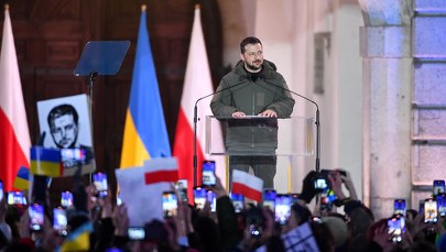 Wołodymyr Zełenski w Warszawie: Chylę czoła tobie, Polsko