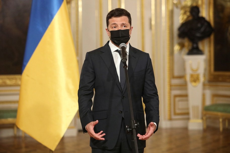 Wołodymyr Zełenski / 	Leszek Szymański    /PAP