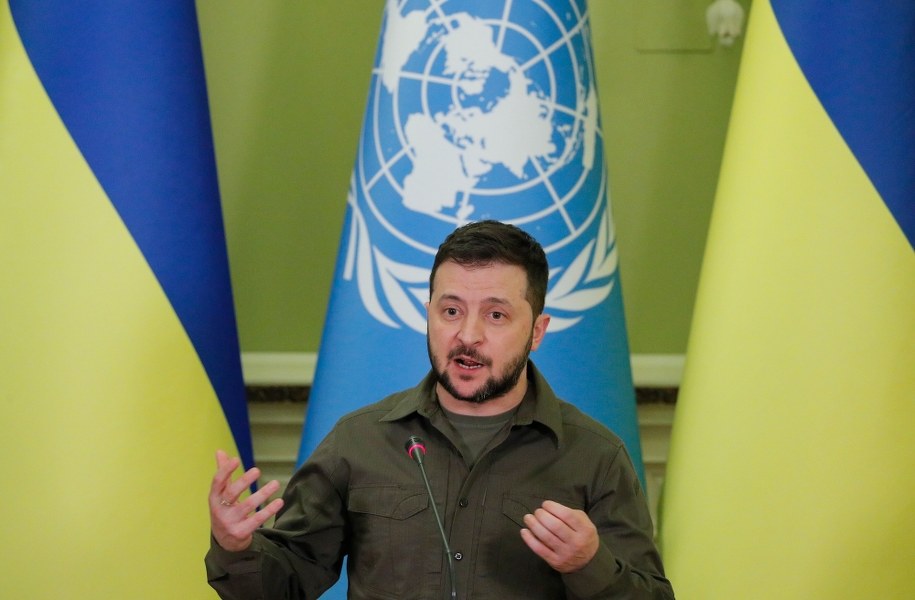 Wołodymyr Zełenski /SERGEY DOLZHENKO /PAP/EPA