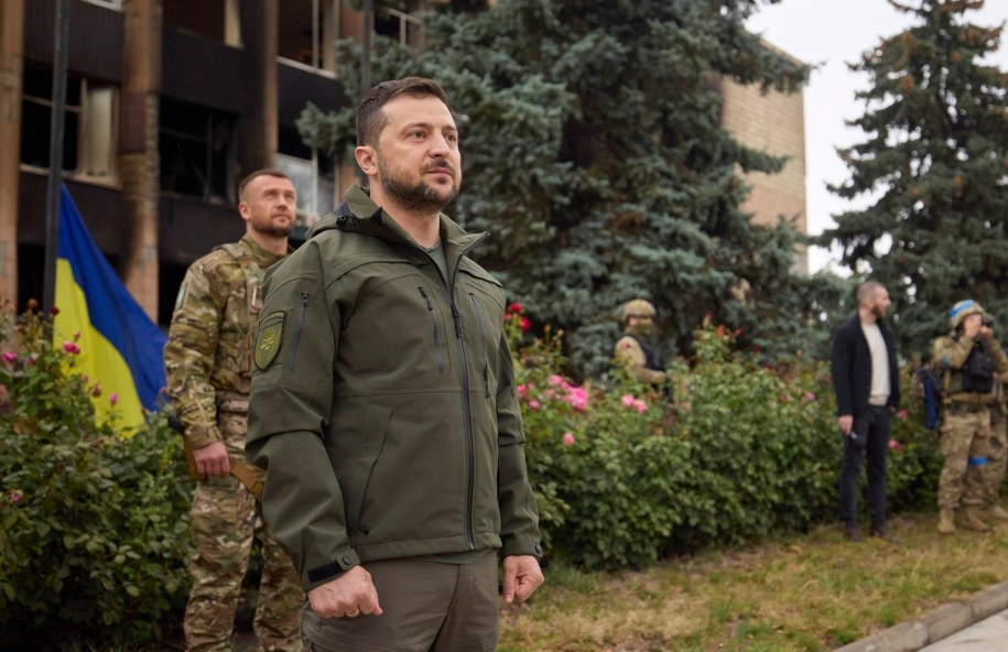 Wołodymyr Zełenski /UKRAINIAN PRESIDENTIAL PRESS SERVICE HANDOUT HANDOUT /PAP/EPA