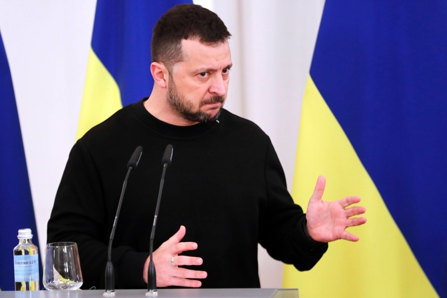 Wołodymyr Zełenski /TOMS KALNINS  /PAP/EPA