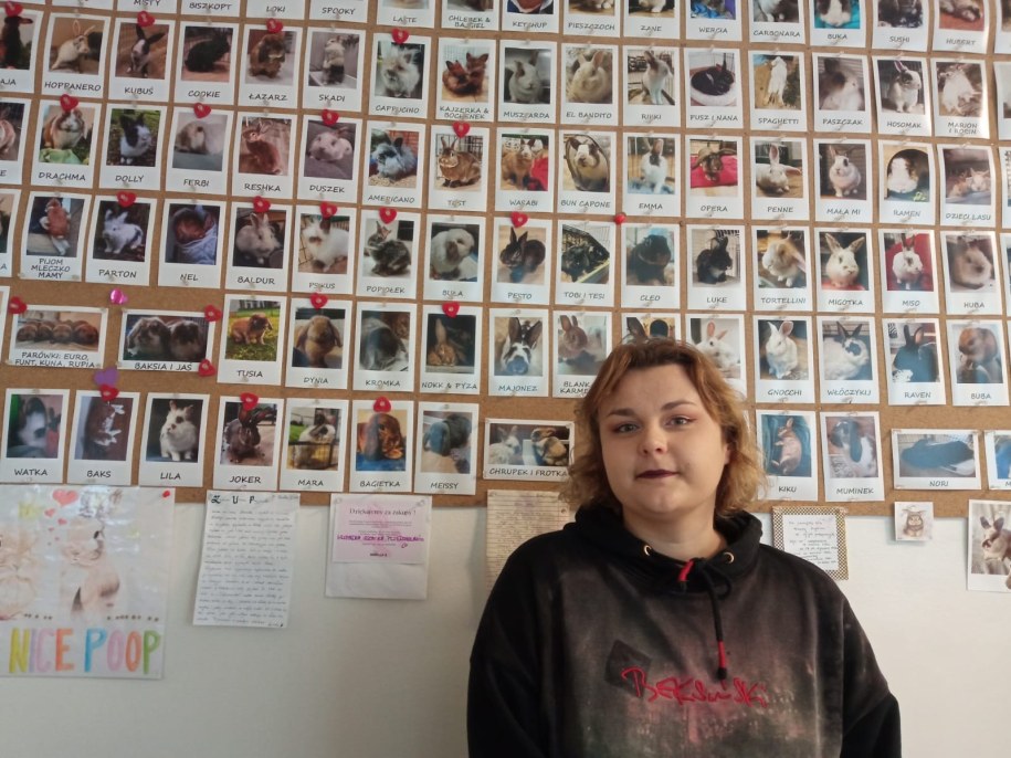 Wolontariuszka Gabriela Izowit z Uszatej Przystani w Krakowie /Marlena Chudzio /RMF FM