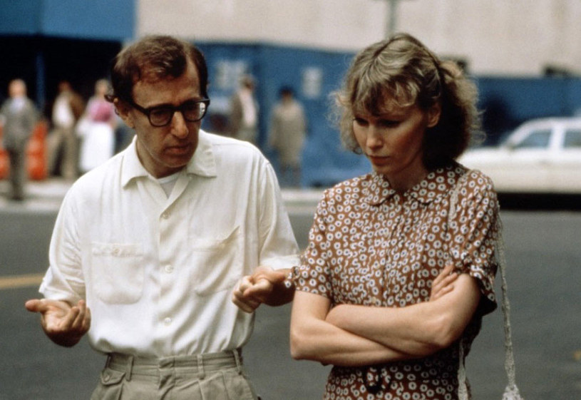 Woody Allen i Mia Farrow w filmie "Hannah i jej siostry" /materiały dystrybutora