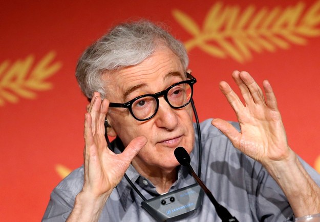 Woody Allen na konferencji prasowej /PAP/EPA/SEBASTIEN NOGIER /PAP/EPA