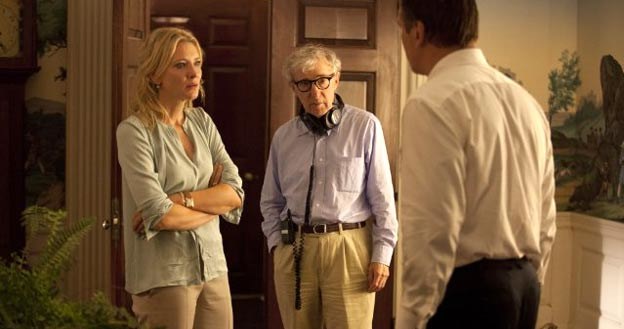 Woody Allen z Cate Blanchett na planie filmu 'Blue Jasmine" /materiały prasowe