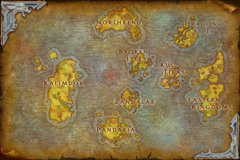 World of Warcraft - mapa świata gry /materiały prasowe