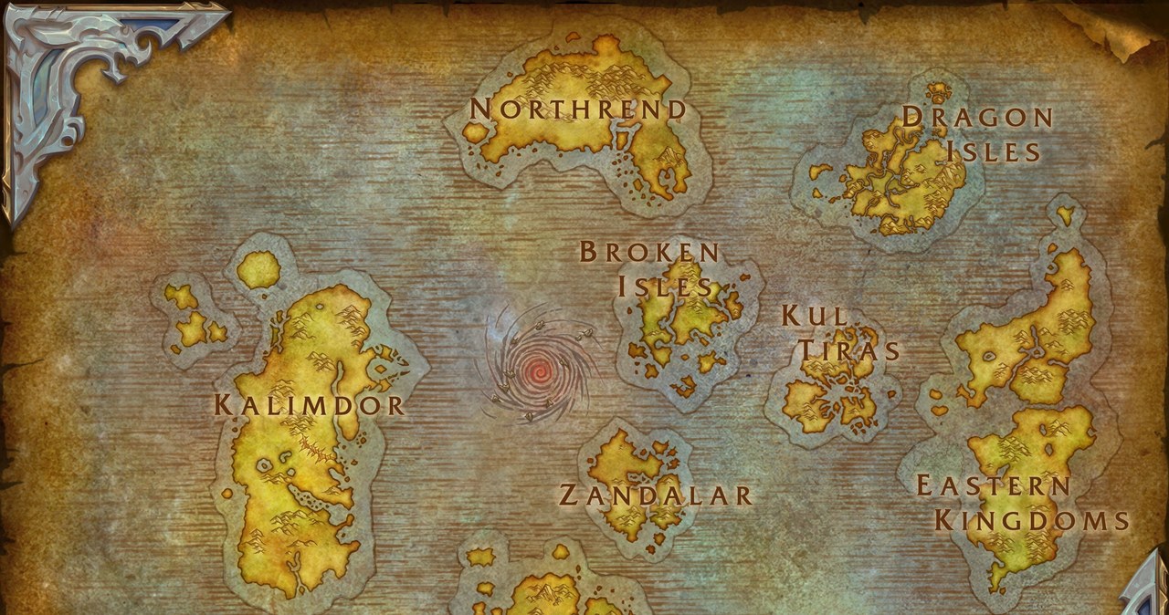 World of Warcraft - mapa świata gry /materiały prasowe