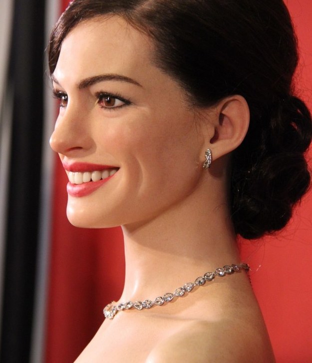 Woskowa figura Anne Hathaway /Paweł Żuchowski /RMF FM