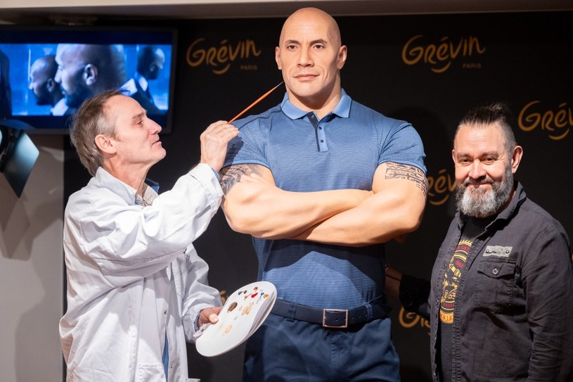 Woskowy Dwayne Johnson w paryskim Muzeum Grevin /Marc Piasecki /Getty Images