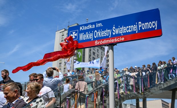 WOŚP oficjalnie patronem jedynej w kraju okrągłej kładki