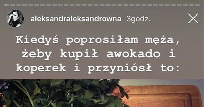 Wpis Oli Kwaśniewskiej (Screen:Instastories) /brak /Instagram