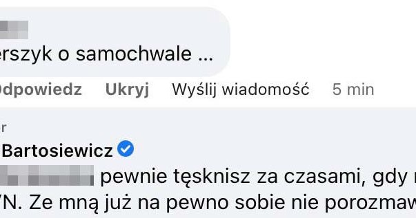 Wpis z profilu E. Bartosiewicz /Facebook