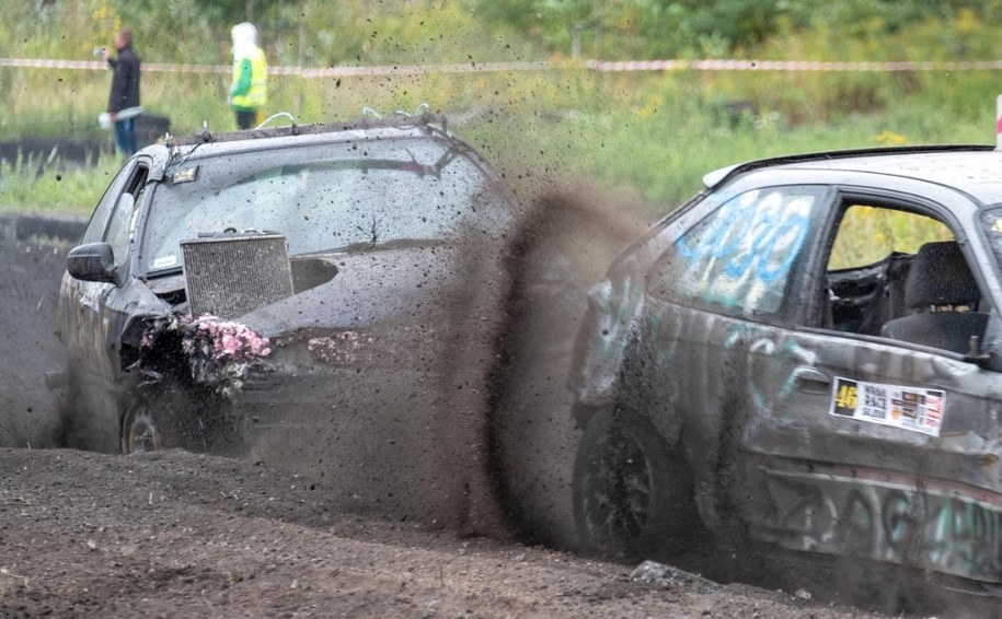 Wrak Race w Gliwicach - 2018 r. /Andrzej Grygiel /PAP