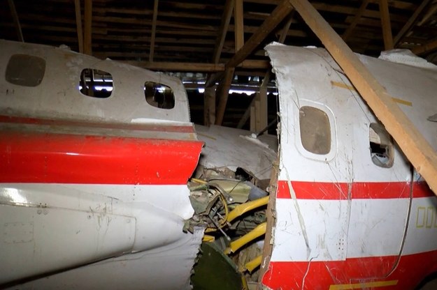 Wrak samolotu Tu-154M, który rozbił się 10 kwietnia 2010 roku pod Smoleńskiem /RUSSIAN INVESTIGATIVE COMMITEE /PAP/ITAR-TASS