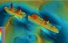 Wrak SS Richard Montgomery na dnie Tamizy. Materiał Maritime and Coastguard Agency /foto: gov.uk /