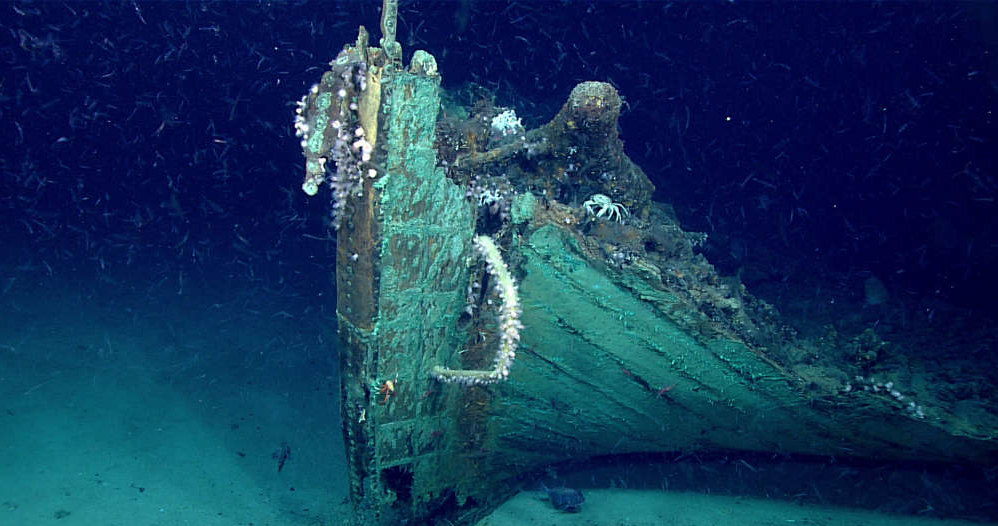 Wrak statku znaleziony przez Okeanosa /Fot. NOAA /materiały prasowe