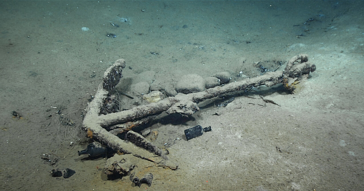 Wrak wielorybnika odnaleziony na dnie Zatoki Meksykańskiej! Czekał 200 lat na swoich odkrywców. Źródło: NOAA Ocean Exploration /materiały prasowe