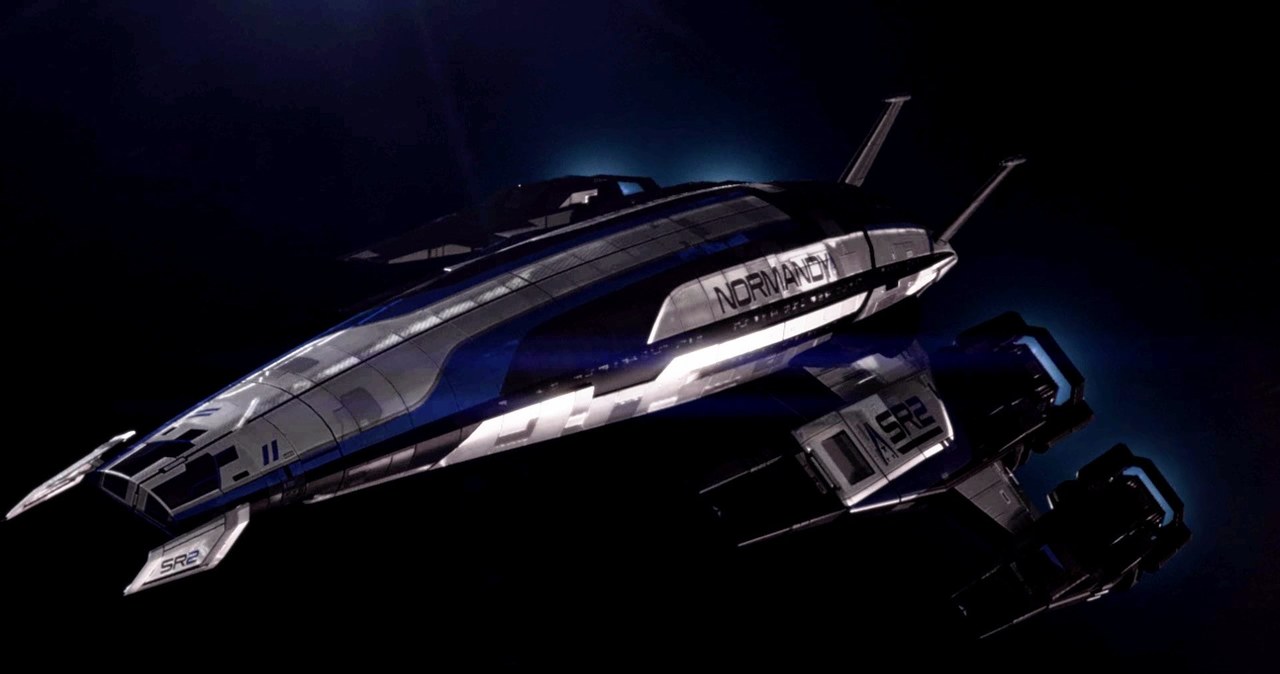 Wraz z biegiem historii trylogii Mass Effect Normandy SR2 staje się statkiem Przymierza, zmieniając swoje barwy /@natariliz /Twitter