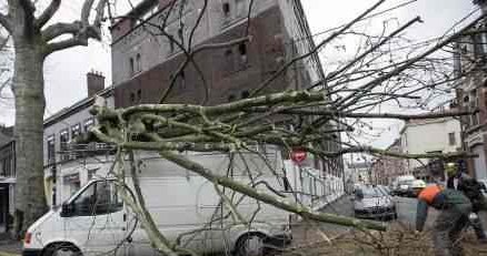 Wraz z wichurą, atakował i wirus "Strom Worm" /AFP