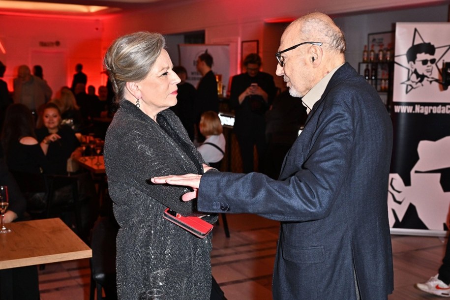 Wreczenie Nagrody im. Zbyszka Cybulskiego 2024, Krystyna Janda i Maciej Karpinski /FOTON/PAP /PAP