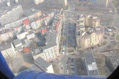 Wrocław: Nakładanie korony na Sky Tower