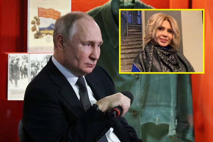 Wróżbitka Mirella Gasanowa opublikowała korzystne dla Putina przepowiednia na łamach propagandowej prasy /MIKHAIL KLIMENTYEV/SPUTNIK/Twitter: @dailystar /AFP