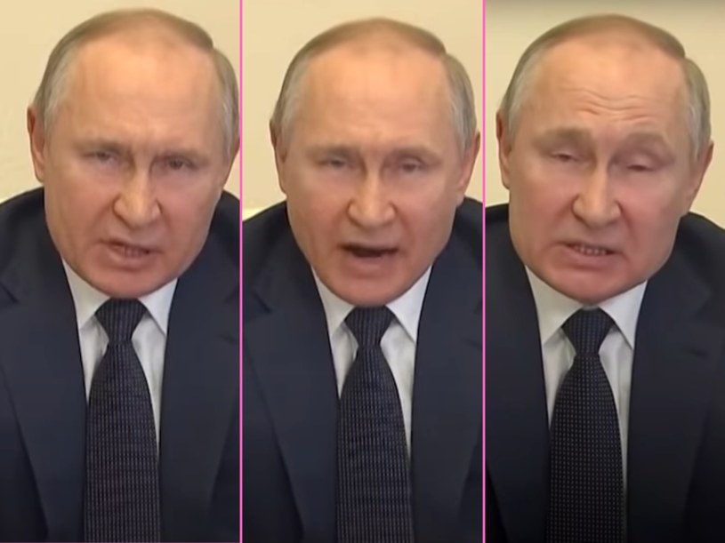 Wściekły Putin przemawia w państwowej telewizji /NBC News/Youtube /materiał zewnętrzny