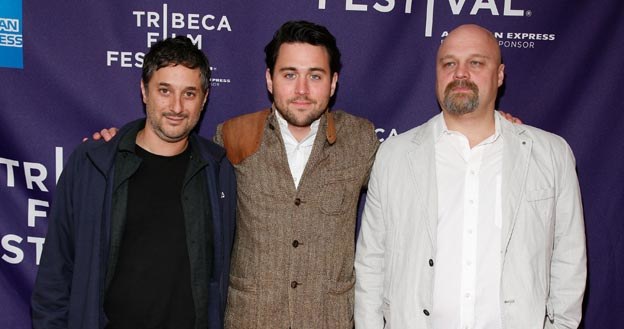 Współautorzy "Czwartego wymiaru": Harmony Korine (L), Jan Kwieciński (C) i Aleksiej Fedorczenko (P) /Getty Images/Flash Press Media