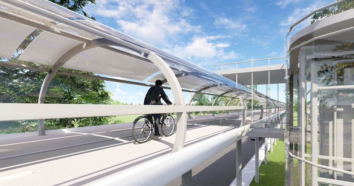 Współzałożyciel Google chciał zbudować napędzany gazem Hyperloop dla rowerzystów /Geekweek