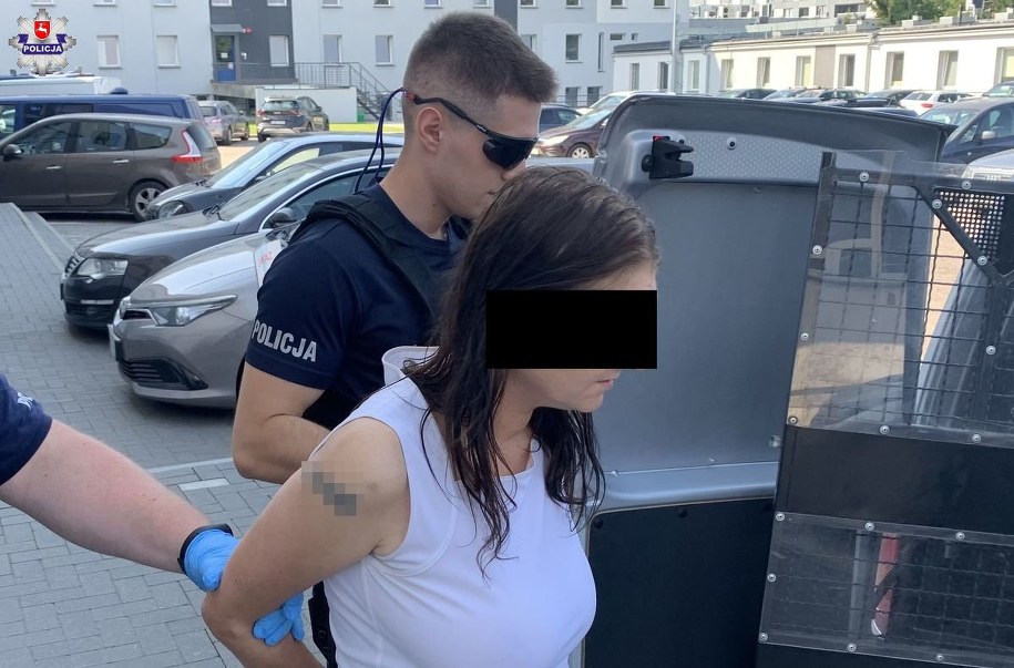 Wśród napastników zatrzymana kobieta /Policja Lubelska /Policja