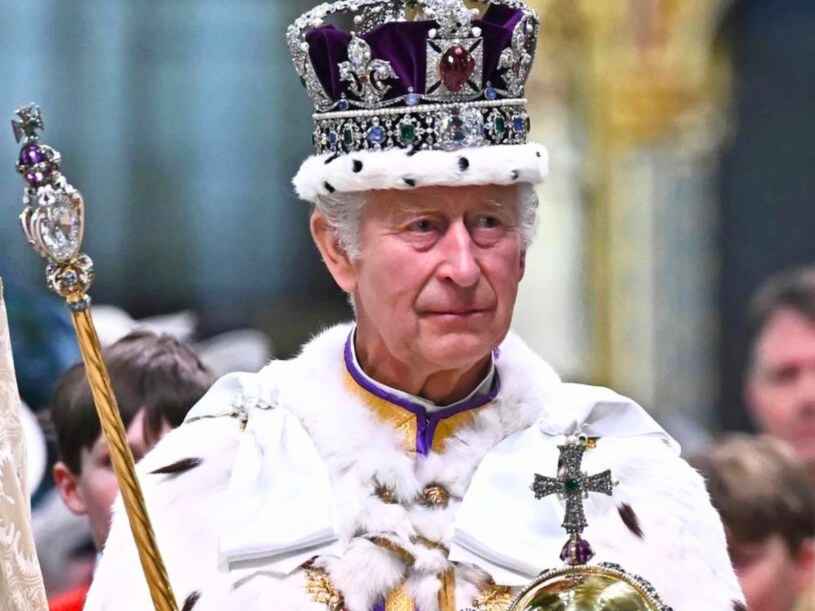 Wstrząsające nagranie z koronacji Karola III. To fatalna wróżba dla jego rządów /Getty Images