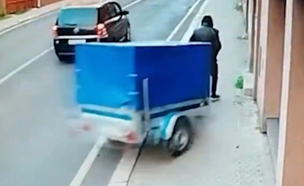 Wstrząsający wypadek w miasteczku. Przerażające nagranie