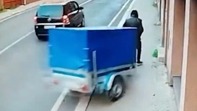 Wstrząsający wypadek w miasteczku. Przerażające nagranie