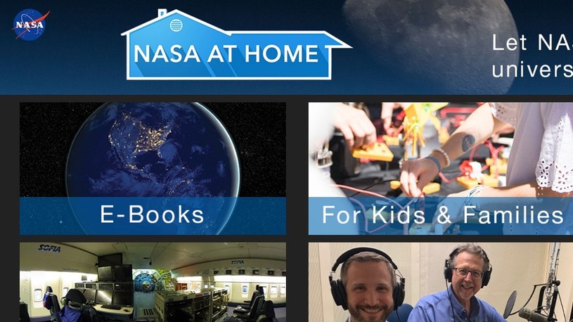 Wszechświat multimediów NASA w jednym miejscu, w ramach akcji #zostańwdomu /Geekweek