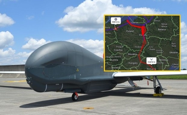 Wszyscy śledzili lot tego drona nad Polską. Global Hawk obserwował ruchy Rosjan