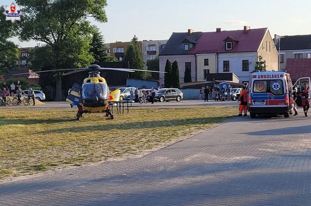 Wszyscy uczestnicy zdarzenia trafili do szpitala /Lubelska Policja /Policja