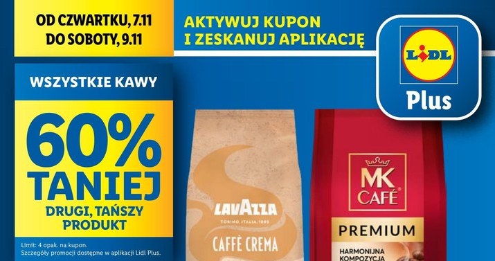 Wszystkie kawy 60% taniej! /Lidl /INTERIA.PL