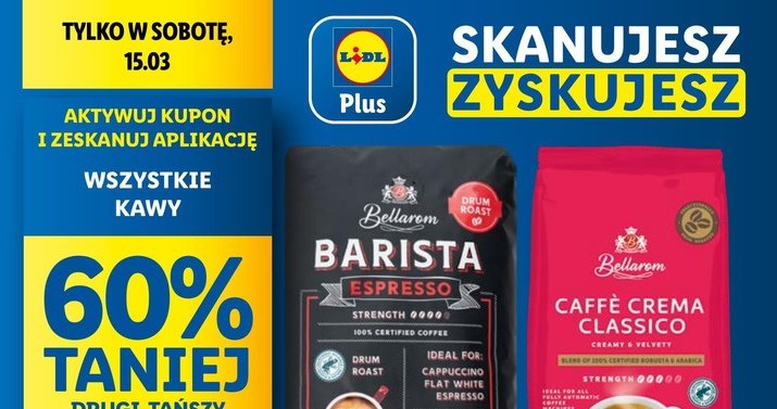 Wszystkie kawy taniej w Lidlu! Promocja tylko w sobotę /Lidl /INTERIA.PL