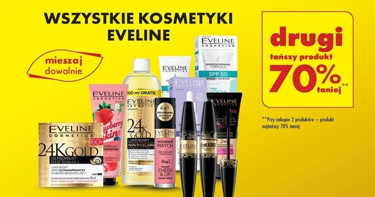 Wszystkie kosmetyki Eveline 70% taniej /Biedronka /INTERIA.PL