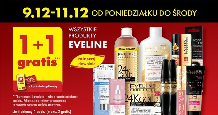 Wszystkie produkty Eveline 1+1 gratis! /Biedronka /INTERIA.PL