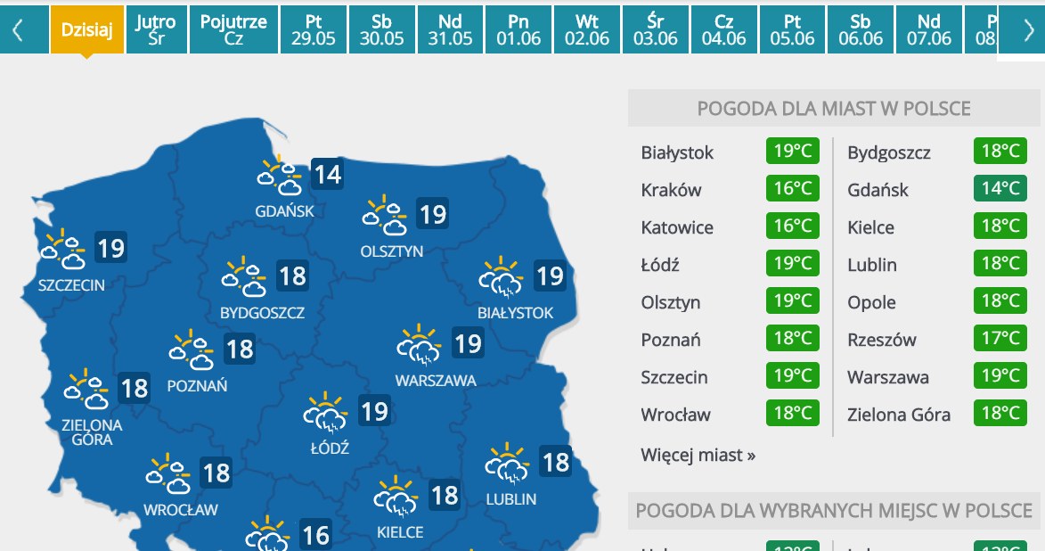 Wtorek, 26 maja /INTERIA.PL