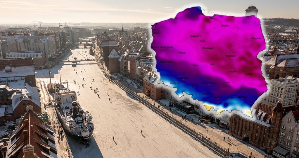 Wtorek będzie bardzo mroźny w zdecydowanej większości kraju. Od południa zbliża się jednak postępujące ocieplenie /Mateusz Slodkowski/Getty Images/WXCHARTS /